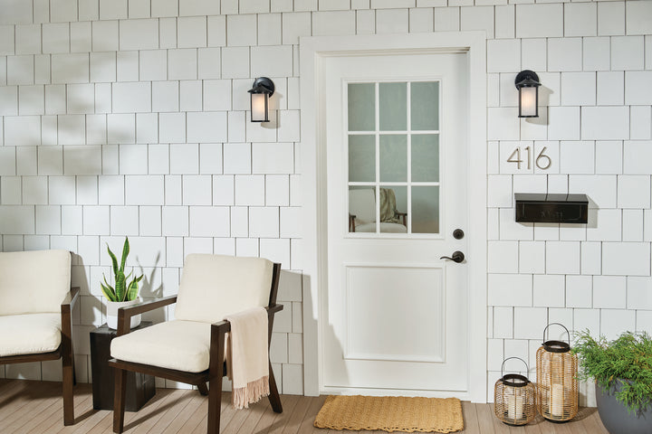 Kichler Canada - 59098BK - One Light Outdoor Wall Mount - Lombard - Black