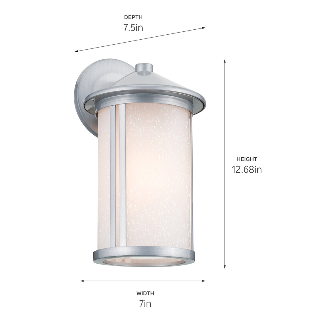 Kichler Canada - 59099BA - One Light Outdoor Wall Mount - Lombard - Brushed Aluminum