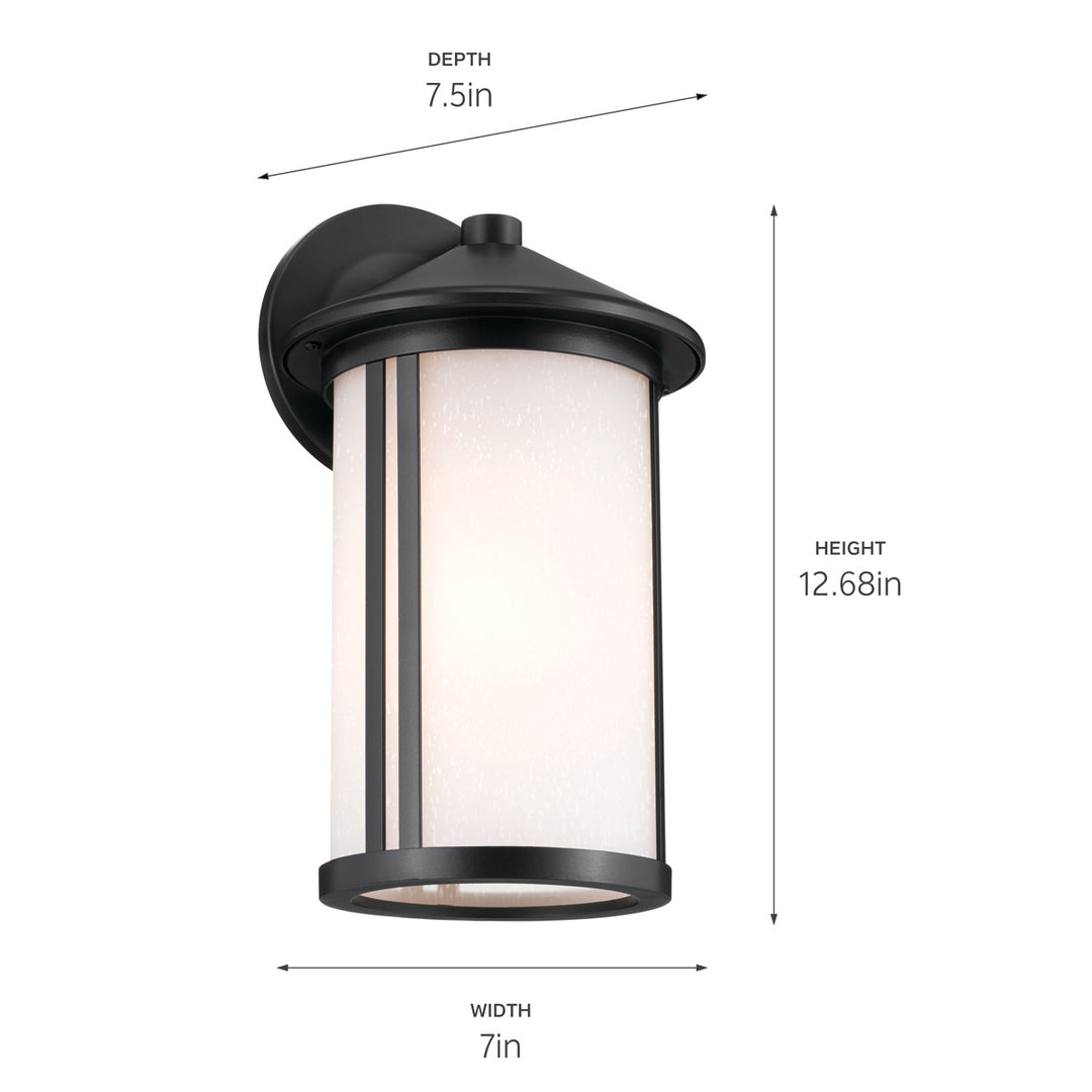 Kichler Canada - 59099BK - One Light Outdoor Wall Mount - Lombard - Black