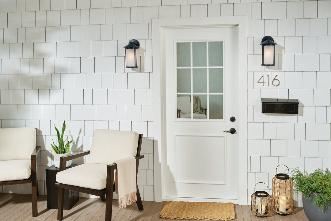Kichler Canada - 59099BK - One Light Outdoor Wall Mount - Lombard - Black