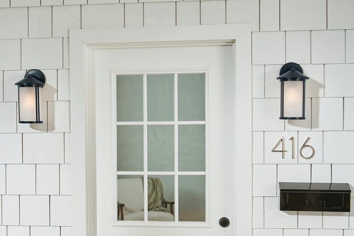 Kichler Canada - 59099BK - One Light Outdoor Wall Mount - Lombard - Black