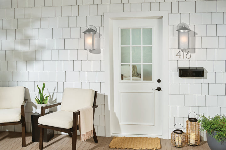 Kichler Canada - 59100BA - One Light Outdoor Wall Mount - Lombard - Brushed Aluminum