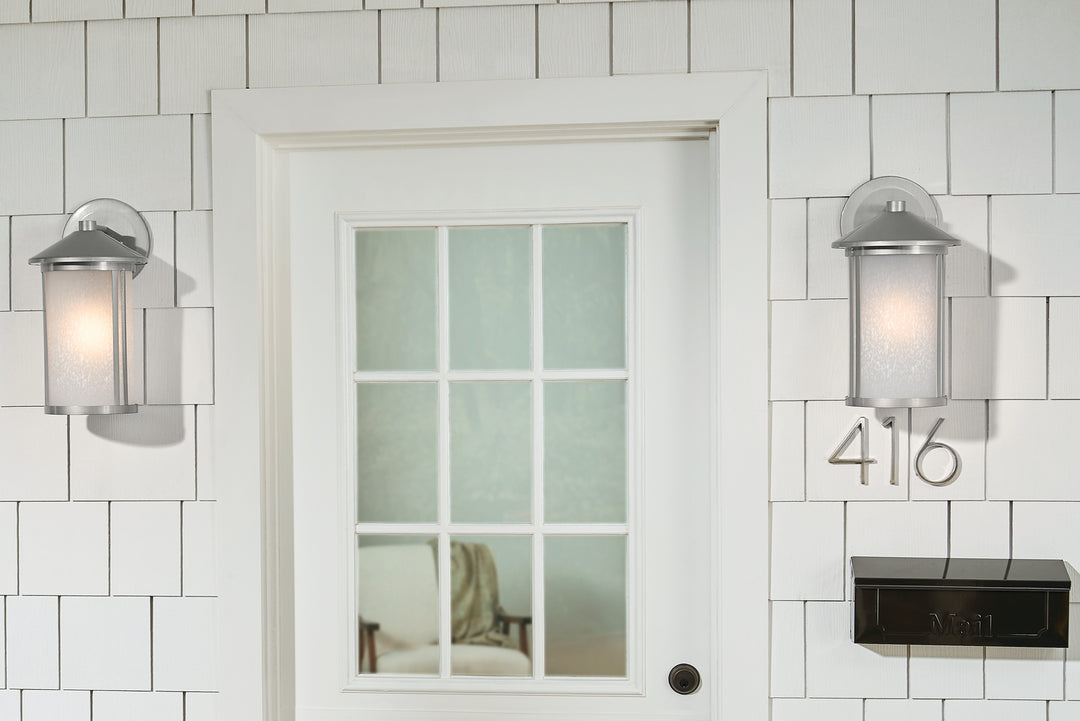 Kichler Canada - 59100BA - One Light Outdoor Wall Mount - Lombard - Brushed Aluminum