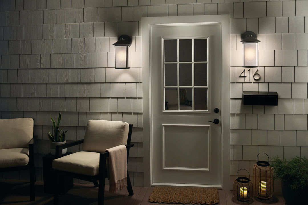 Kichler Canada - 59100BA - One Light Outdoor Wall Mount - Lombard - Brushed Aluminum