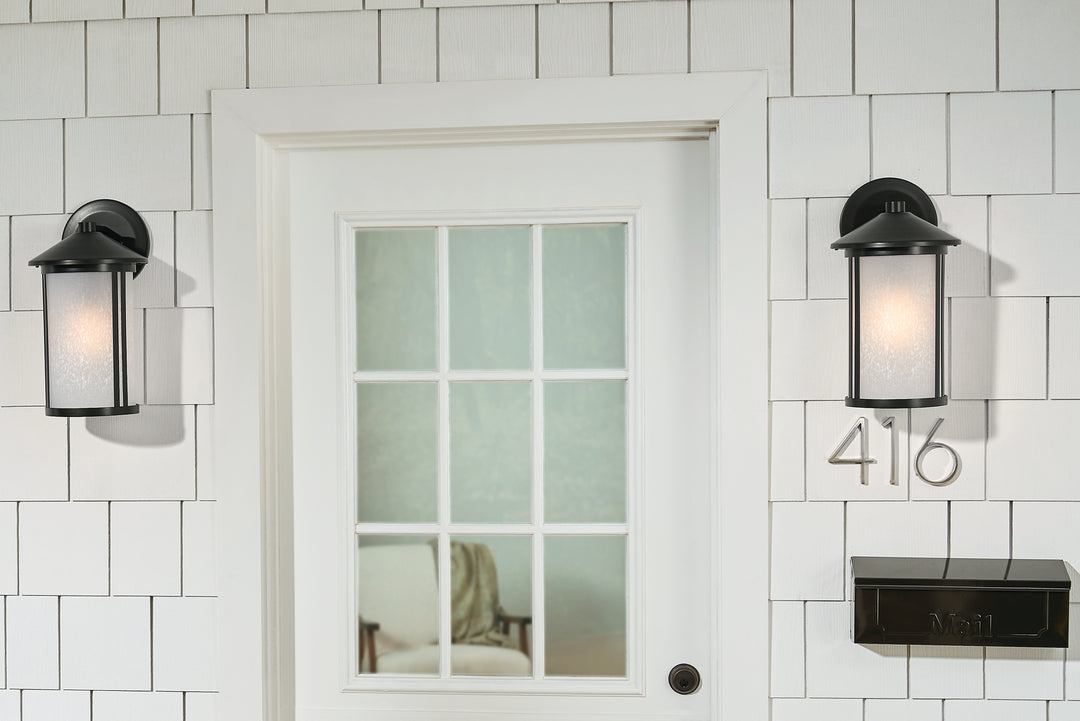 Kichler Canada - 59100BK - One Light Outdoor Wall Mount - Lombard - Black