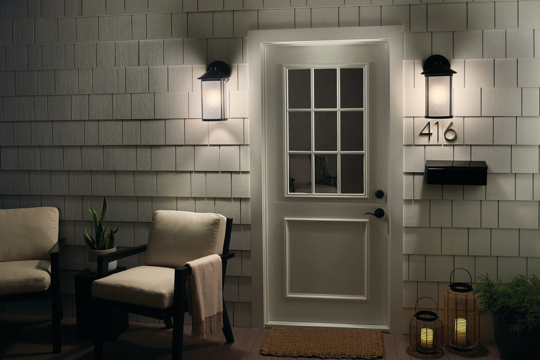 Kichler Canada - 59100BK - One Light Outdoor Wall Mount - Lombard - Black