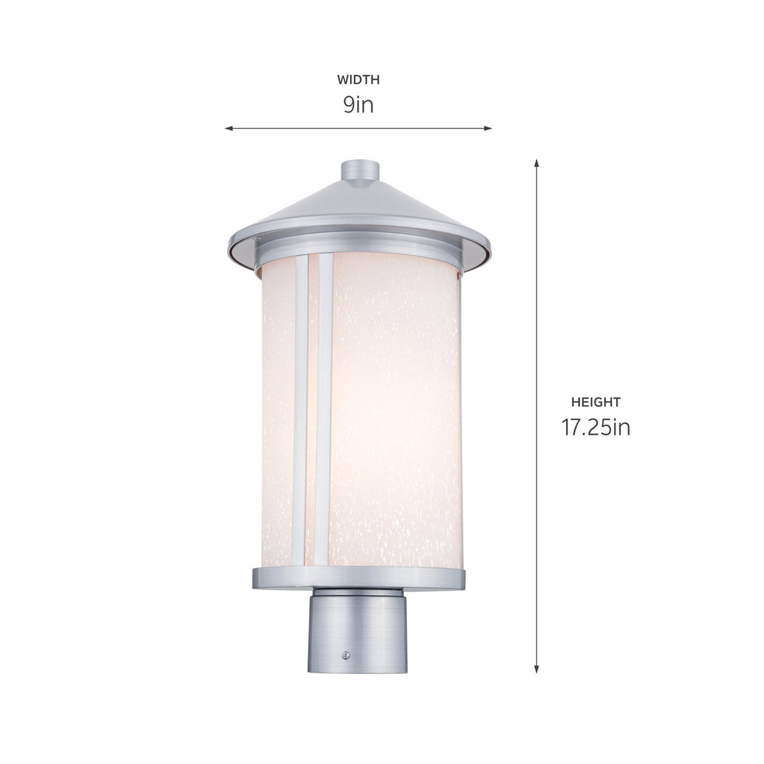 Kichler Canada - 59101BA - One Light Outdoor Post Mount - Lombard - Brushed Aluminum