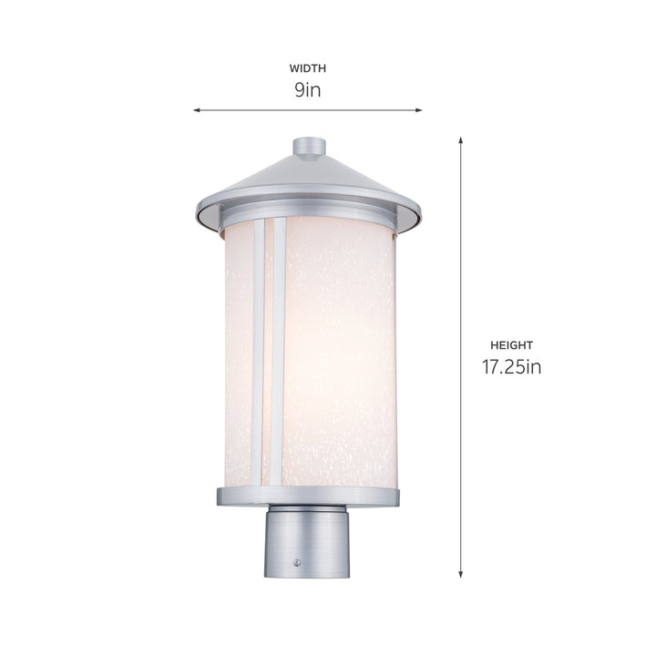 Kichler Canada - 59101BA - One Light Outdoor Post Mount - Lombard - Brushed Aluminum