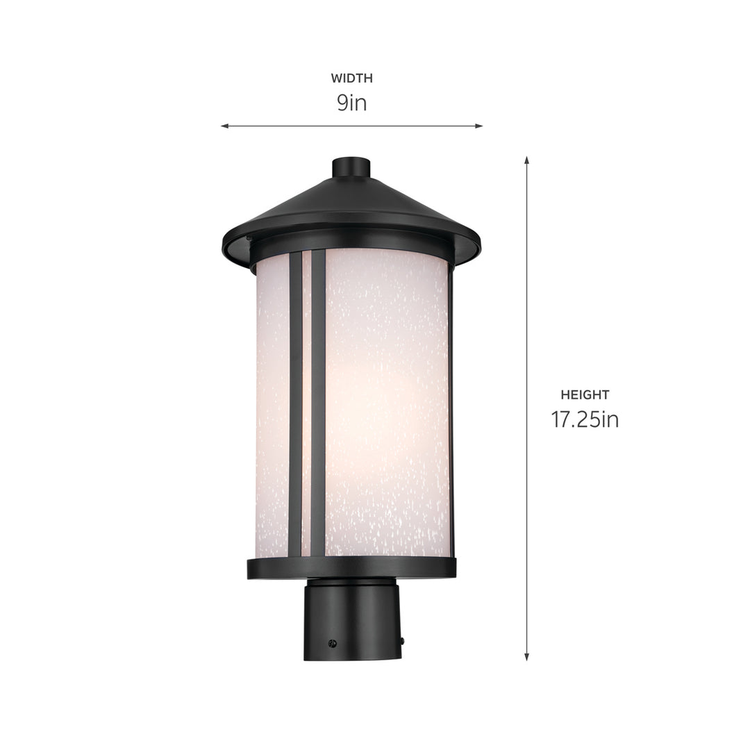 Kichler Canada - 59101BK - One Light Outdoor Post Mount - Lombard - Black