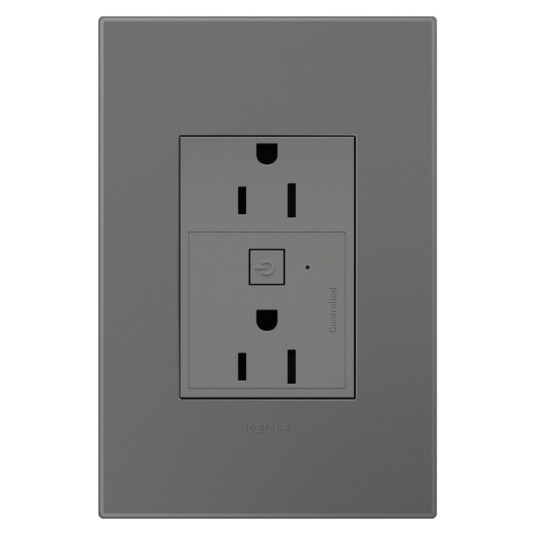 Legrand Canada - WNAR153M1 - Plus-Sized 15A Outlet - Magnesium