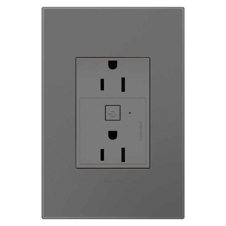 Legrand Canada - WNAR153M1 - Plus-Sized 15A Outlet - Magnesium