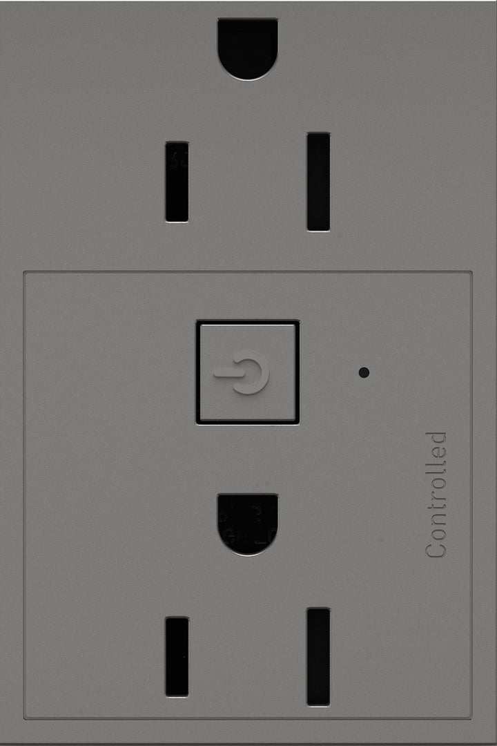 Legrand Canada - WNAR153M1 - Plus-Sized 15A Outlet - Magnesium