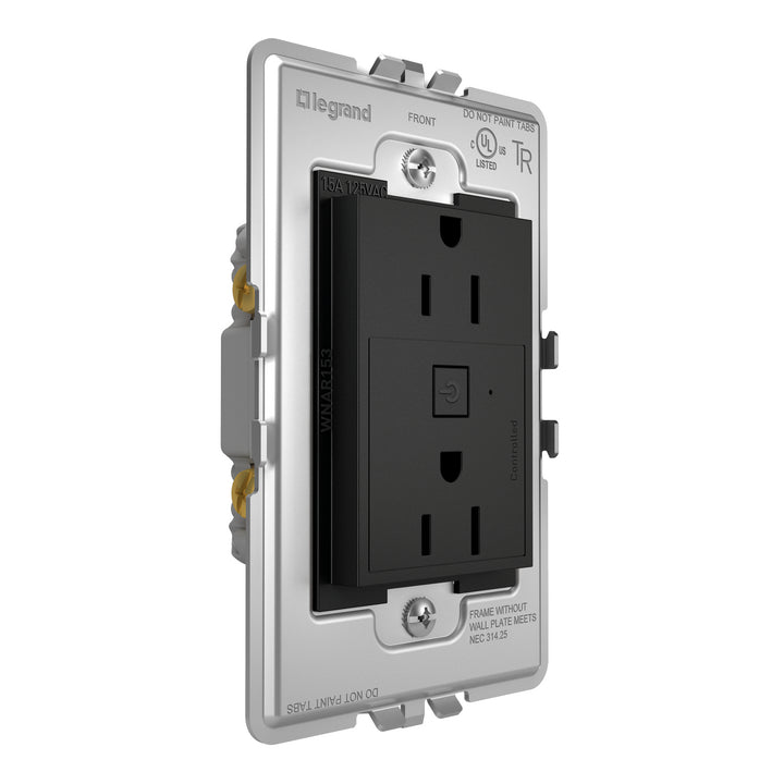 Legrand Canada - WNAR153G1 - Plus-Sized 15A Outlet - Graphite