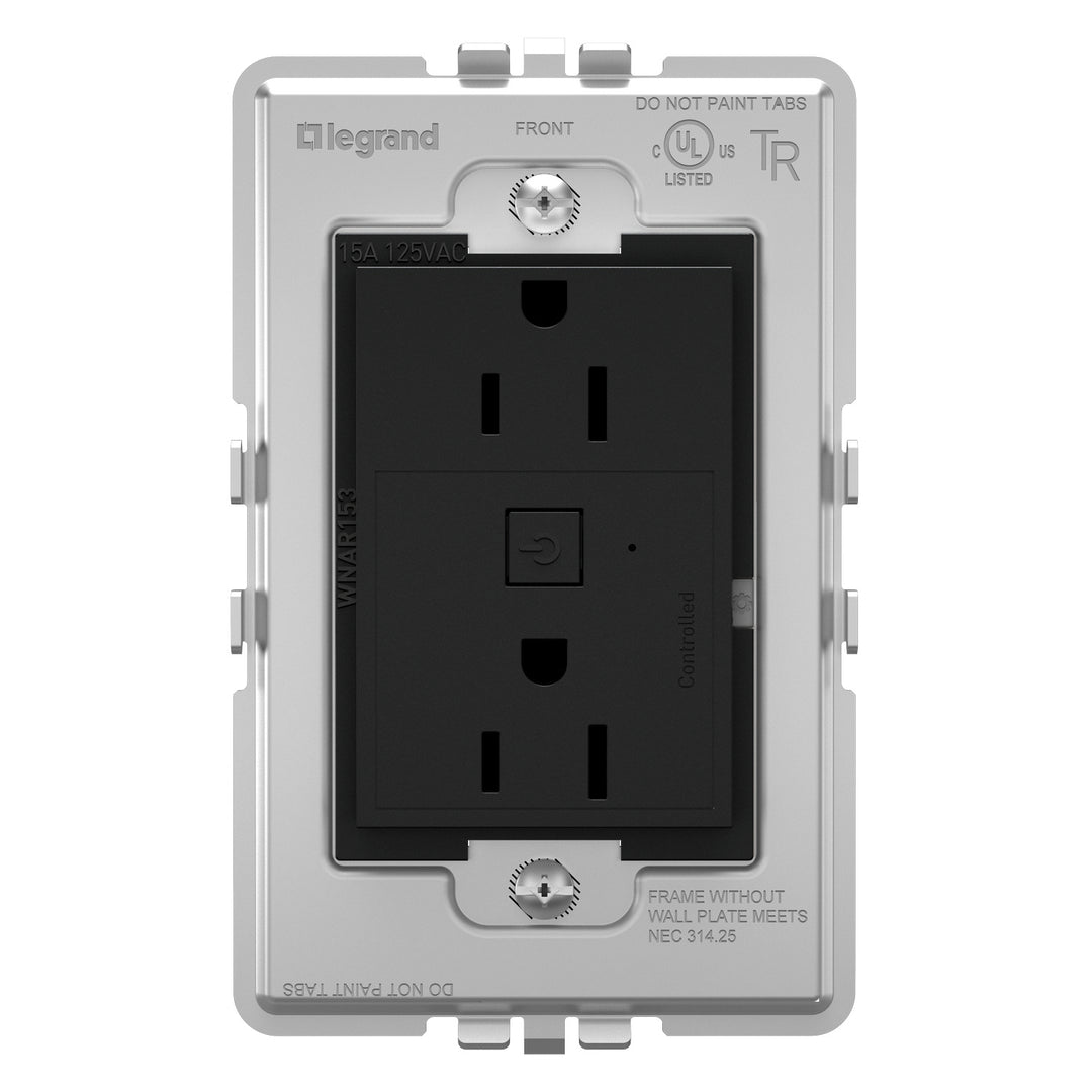 Legrand Canada - WNAR153G1 - Plus-Sized 15A Outlet - Graphite