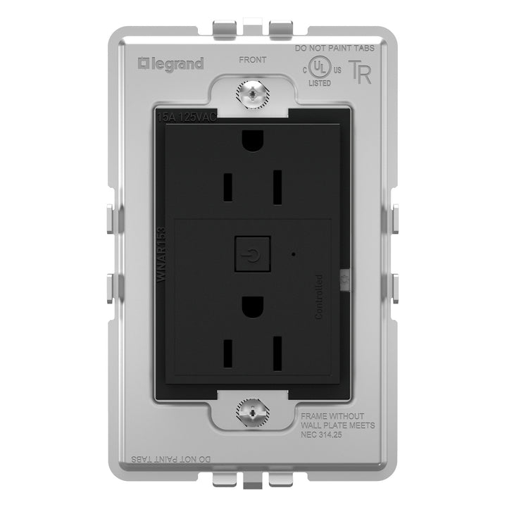 Legrand Canada - WNAR153G1 - Plus-Sized 15A Outlet - Graphite