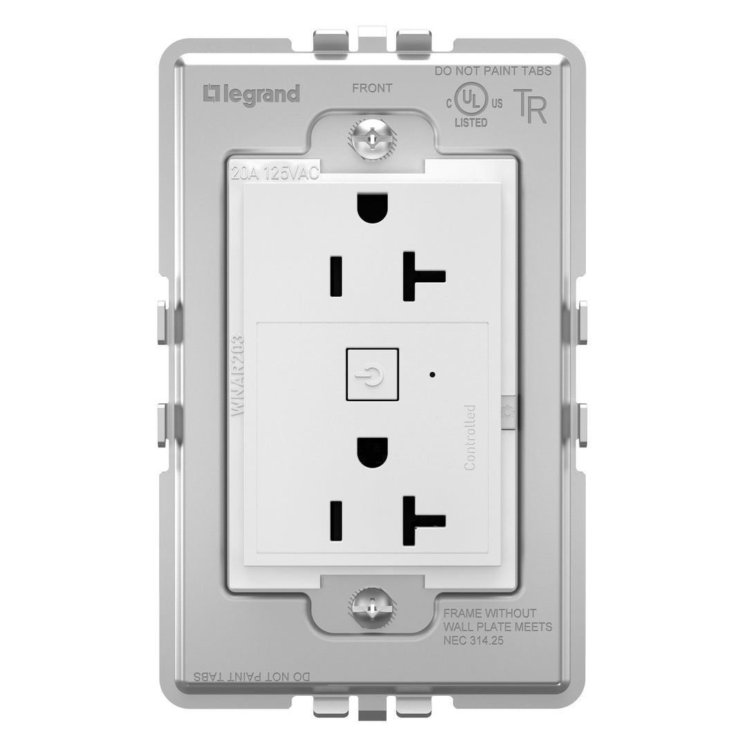 Legrand Canada - WNAR203W1 - Plus-Sized 20A Outlet - White