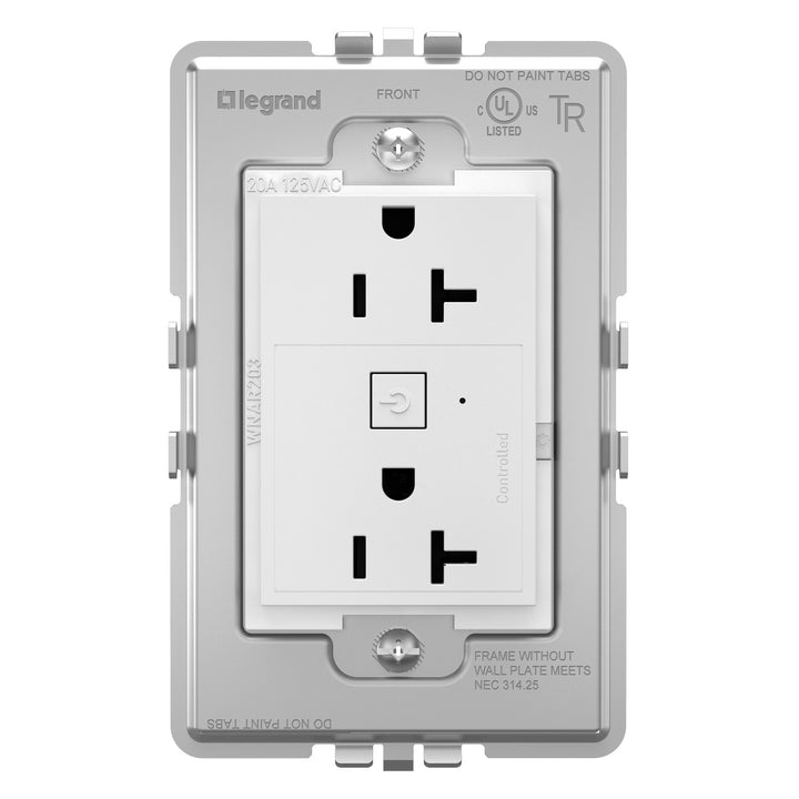 Legrand Canada - WNAR203W1 - Plus-Sized 20A Outlet - White