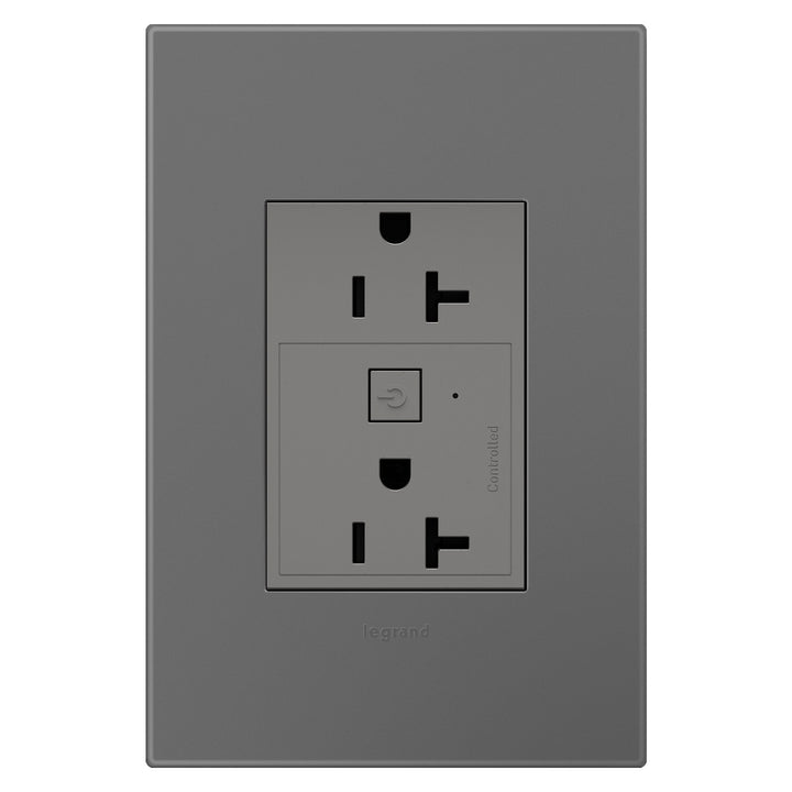 Legrand Canada - WNAR203M1 - Plus-Sized 20A Outlet - Magnesium