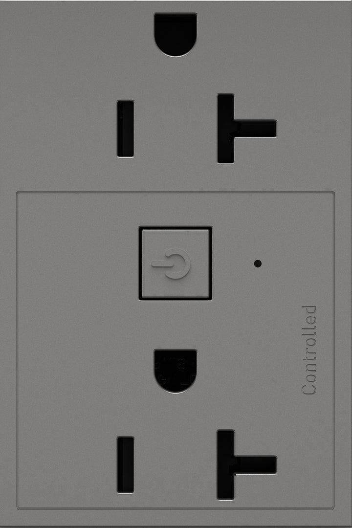 Legrand Canada - WNAR203M1 - Plus-Sized 20A Outlet - Magnesium
