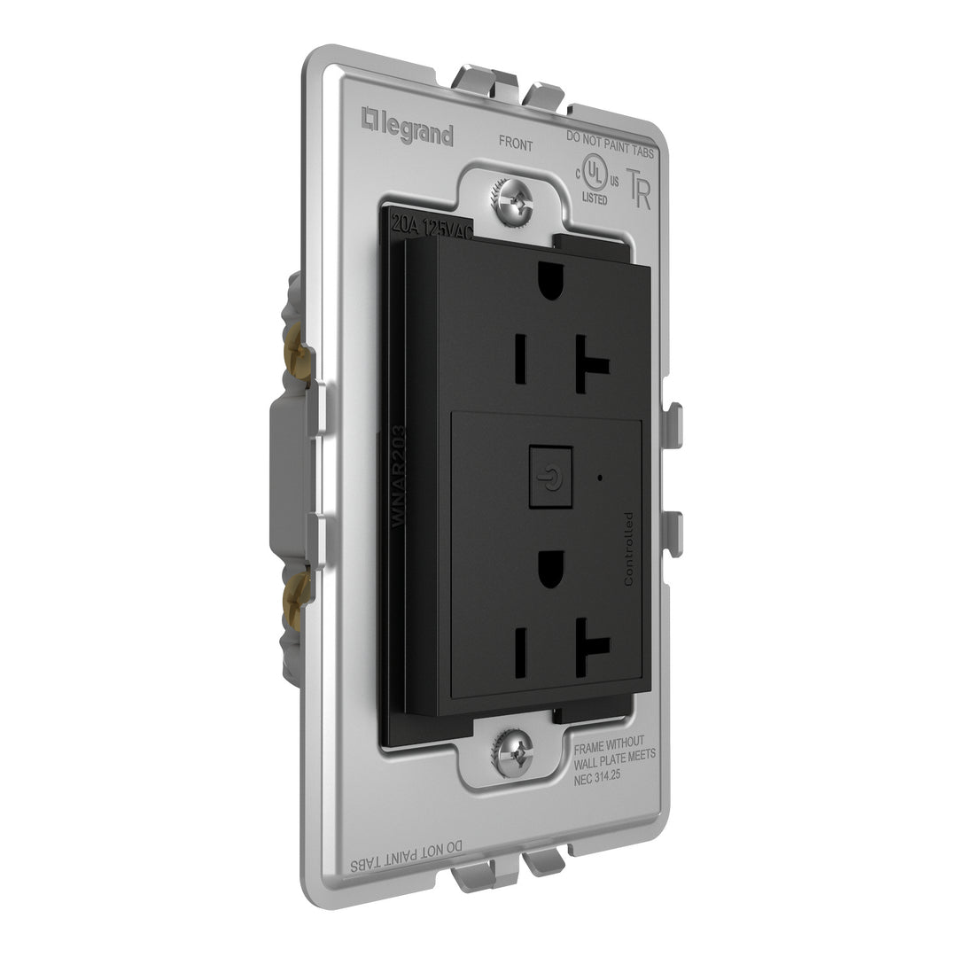 Legrand Canada - WNAR203G1 - Plus-Sized 20A Outlet - Graphite