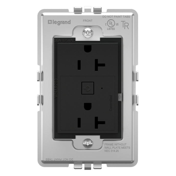 Legrand Canada - WNAR203G1 - Plus-Sized 20A Outlet - Graphite