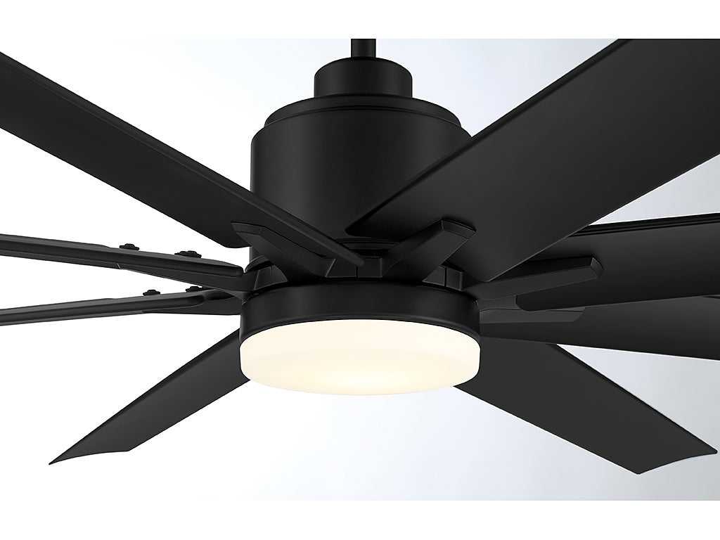 Meridian - M2025MBK - 72" Outdoor Ceiling Fan - Bluffton - Matte Black