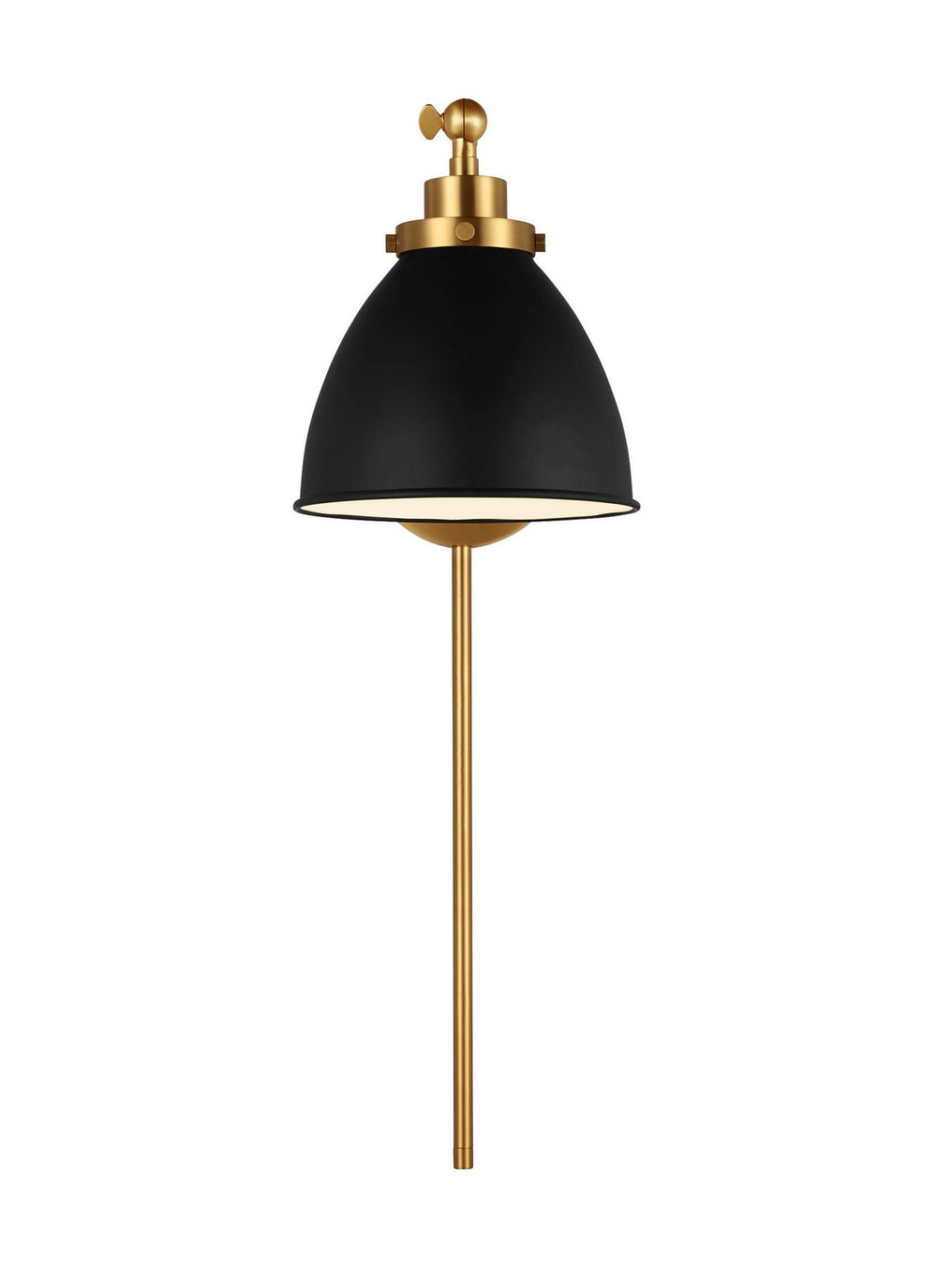 Visual Comfort Studio Canada - CW1131MBKBBS - One Light Wall Sconce - Wellfleet - Midnight Black and Burnished Brass