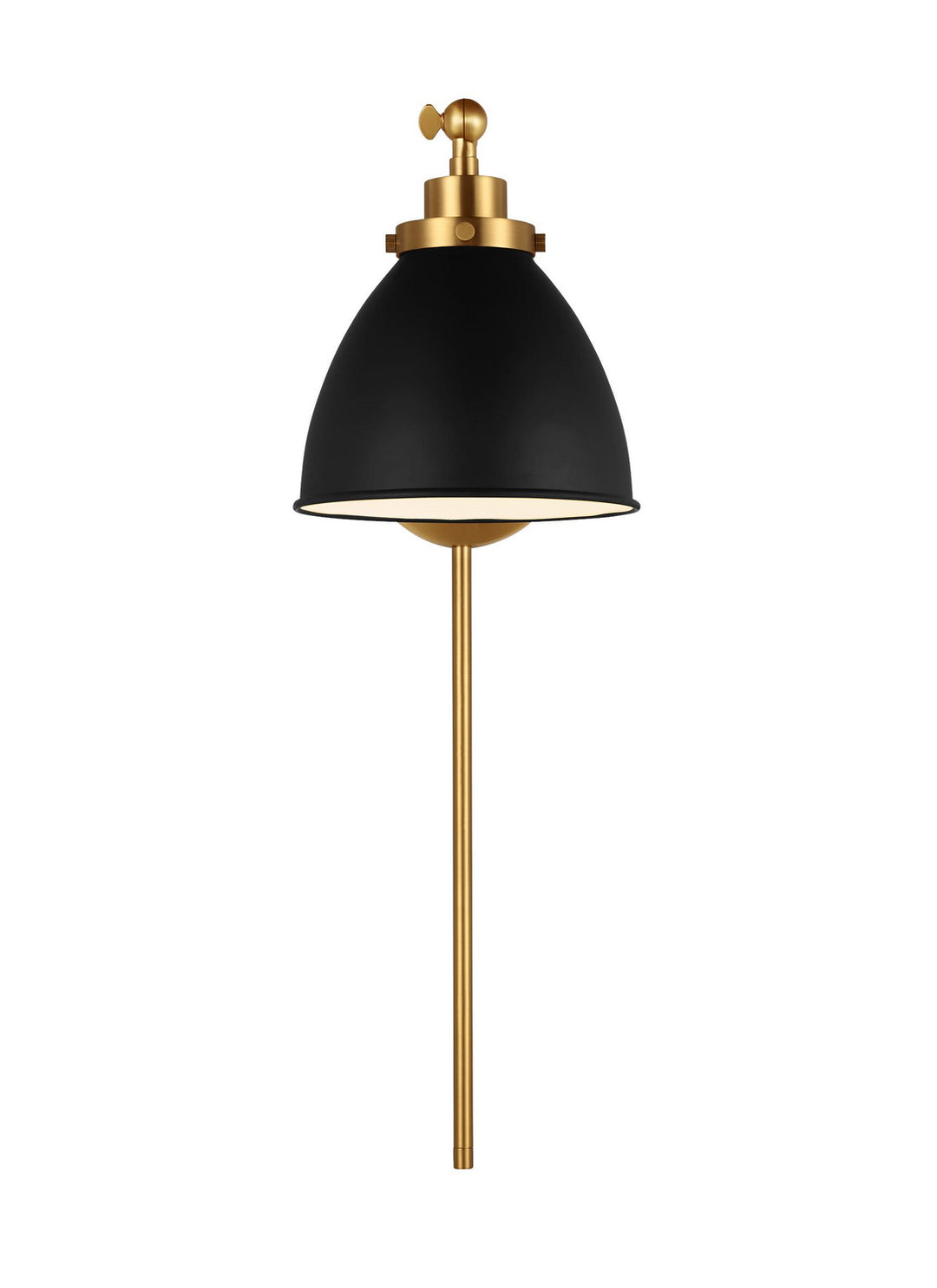 Visual Comfort Studio Canada - CW1131MBKBBS - One Light Wall Sconce - Wellfleet - Midnight Black and Burnished Brass