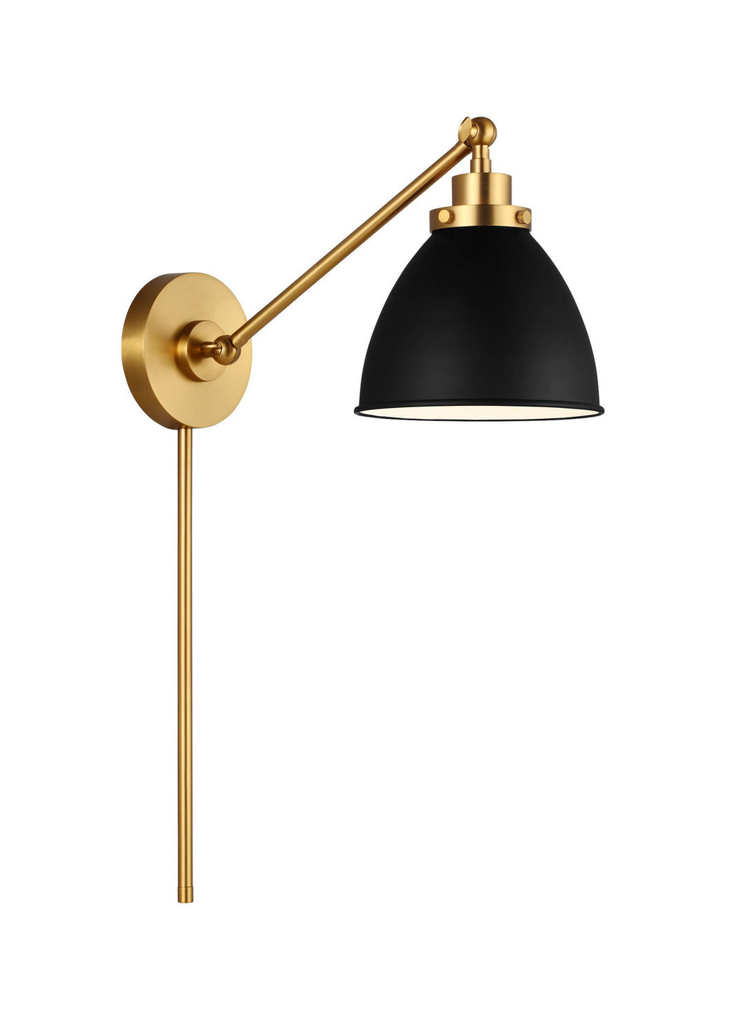 Visual Comfort Studio Canada - CW1131MBKBBS - One Light Wall Sconce - Wellfleet - Midnight Black and Burnished Brass
