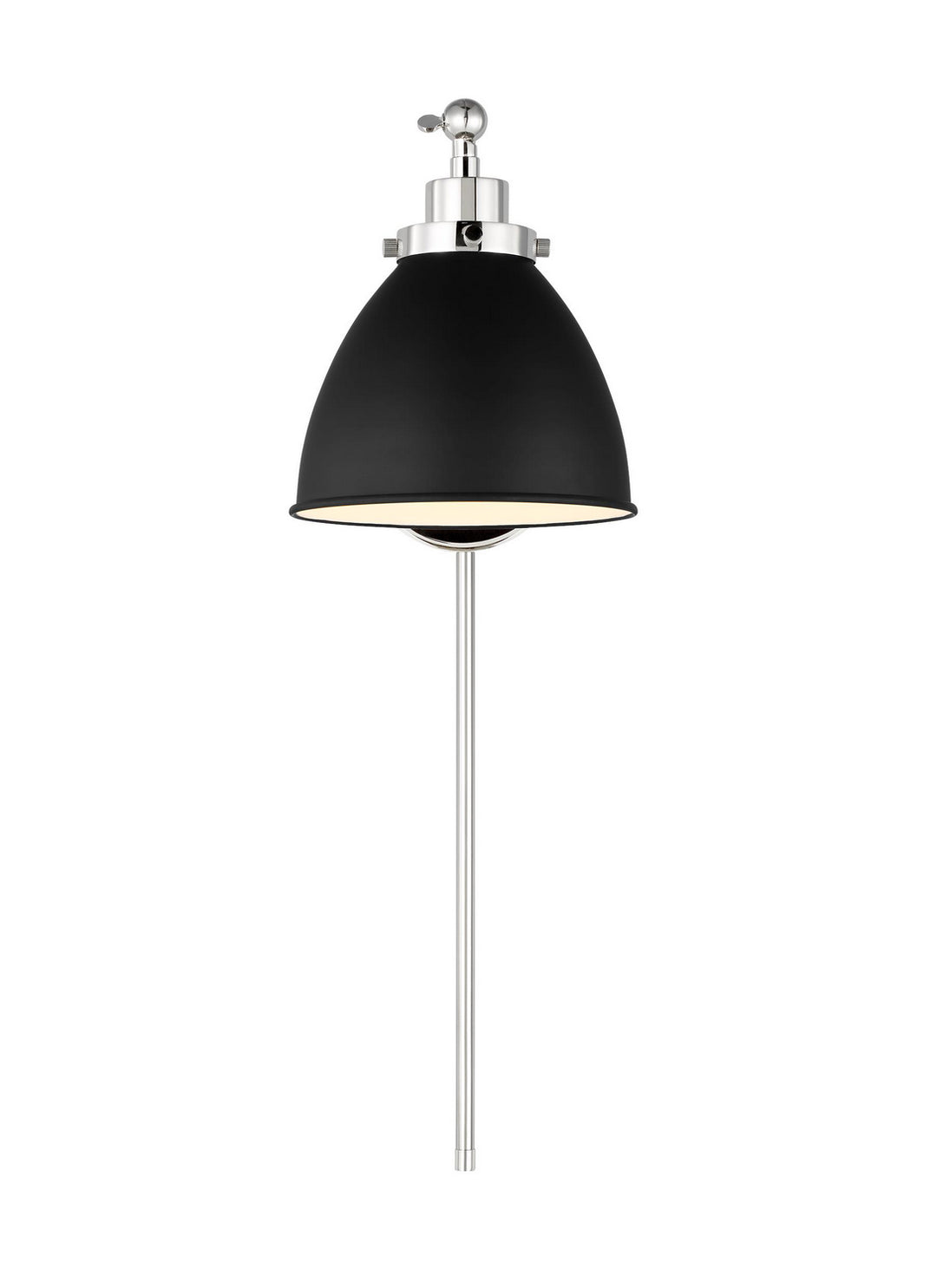Visual Comfort Studio Canada - CW1131MBKPN - One Light Wall Sconce - Wellfleet - Midnight Black and Polished Nickel