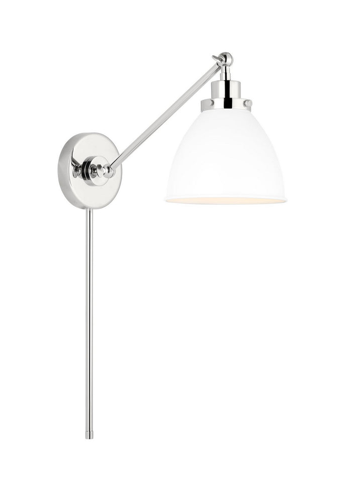 Visual Comfort Studio Canada - CW1131MWTPN - One Light Wall Sconce - Wellfleet - Matte White and Polished Nickel