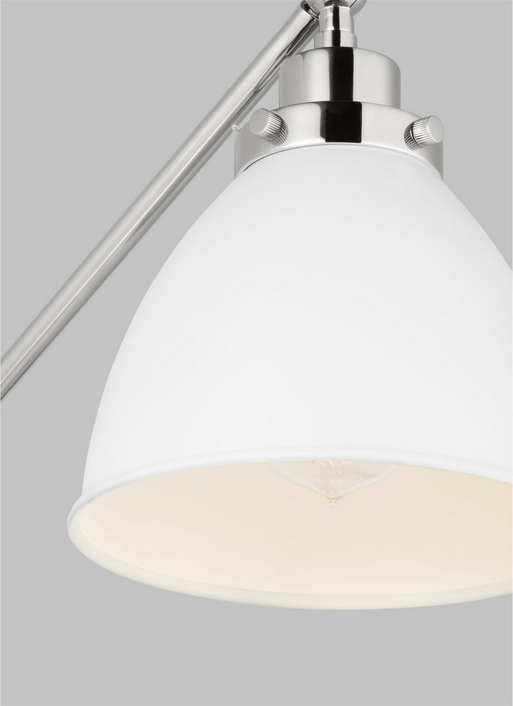 Visual Comfort Studio Canada - CW1131MWTPN - One Light Wall Sconce - Wellfleet - Matte White and Polished Nickel