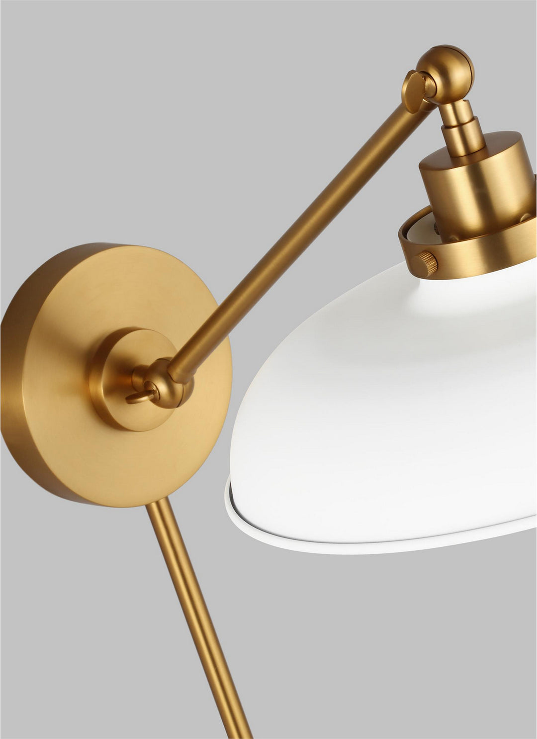 Visual Comfort Studio Canada - CW1141MWTBBS - One Light Wall Sconce - Wellfleet - Matte White and Burnished Brass