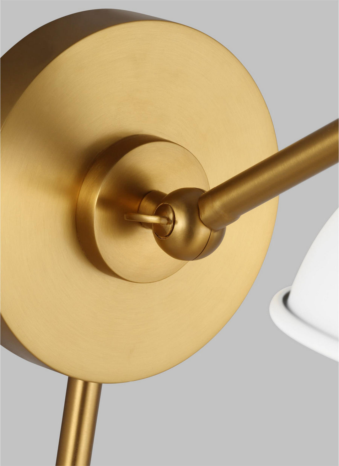 Visual Comfort Studio Canada - CW1141MWTBBS - One Light Wall Sconce - Wellfleet - Matte White and Burnished Brass