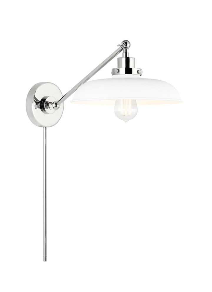 Visual Comfort Studio Canada - CW1141MWTPN - One Light Wall Sconce - Wellfleet - Matte White and Polished Nickel