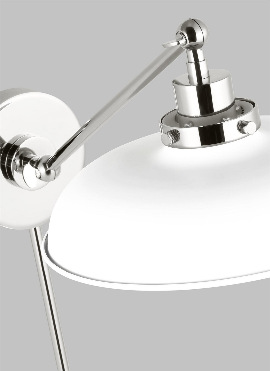 Visual Comfort Studio Canada - CW1141MWTPN - One Light Wall Sconce - Wellfleet - Matte White and Polished Nickel