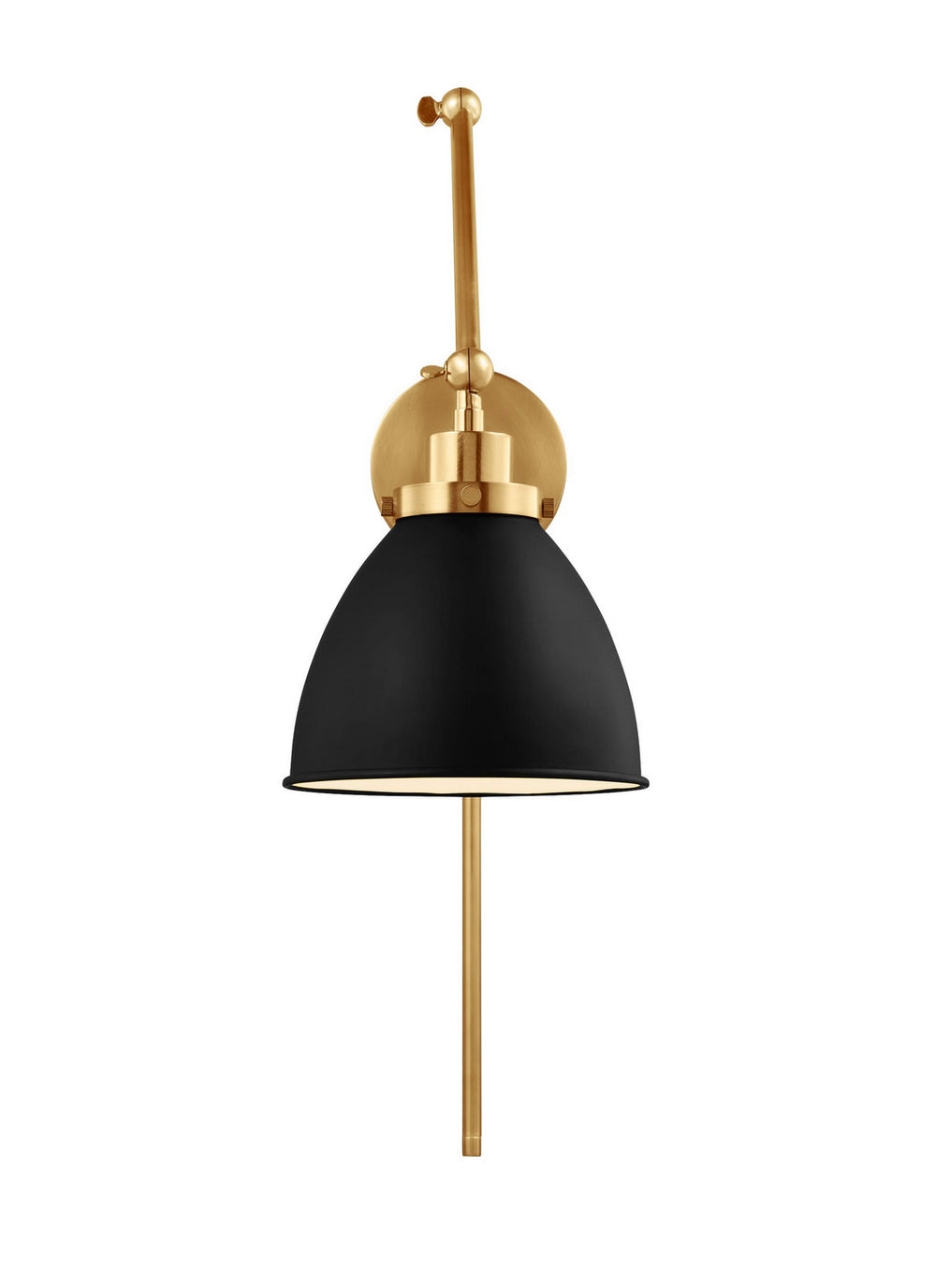 Visual Comfort Studio Canada - CW1161MBKBBS - One Light Wall Sconce - Wellfleet - Midnight Black and Burnished Brass