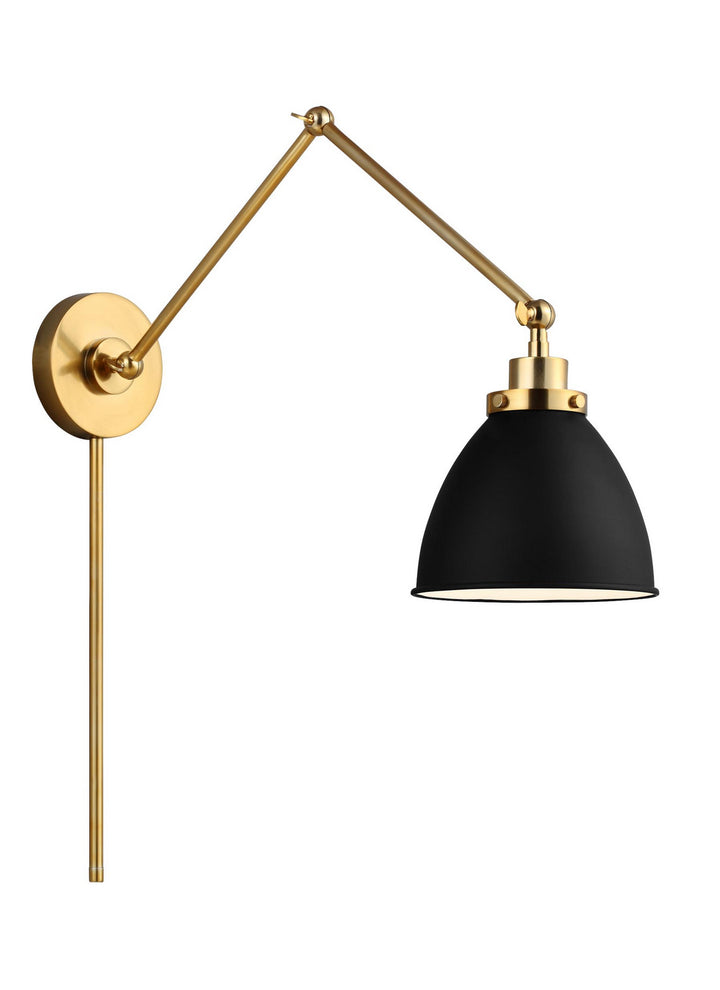 Visual Comfort Studio Canada - CW1161MBKBBS - One Light Wall Sconce - Wellfleet - Midnight Black and Burnished Brass