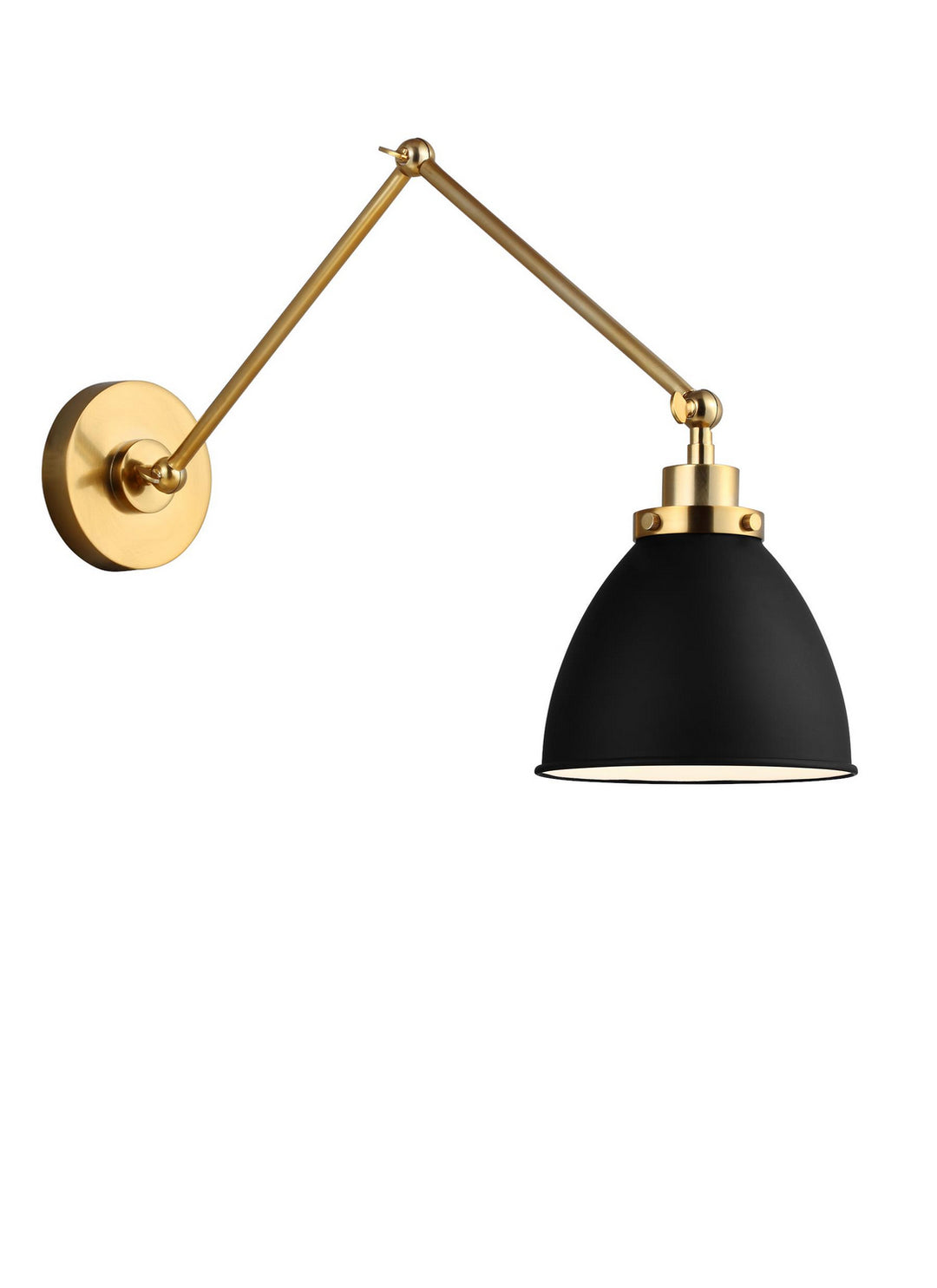 Visual Comfort Studio Canada - CW1161MBKBBS - One Light Wall Sconce - Wellfleet - Midnight Black and Burnished Brass