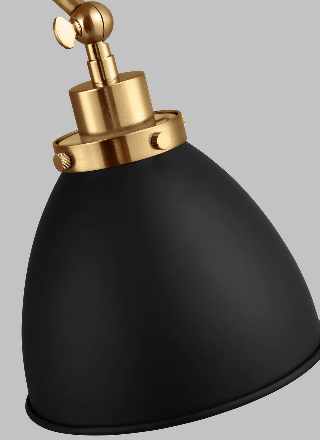 Visual Comfort Studio Canada - CW1161MBKBBS - One Light Wall Sconce - Wellfleet - Midnight Black and Burnished Brass