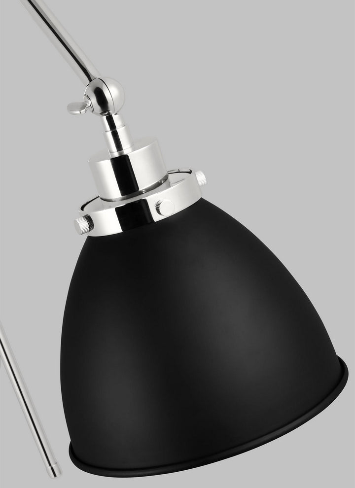 Visual Comfort Studio Canada - CW1161MBKPN - One Light Wall Sconce - Wellfleet - Midnight Black and Polished Nickel