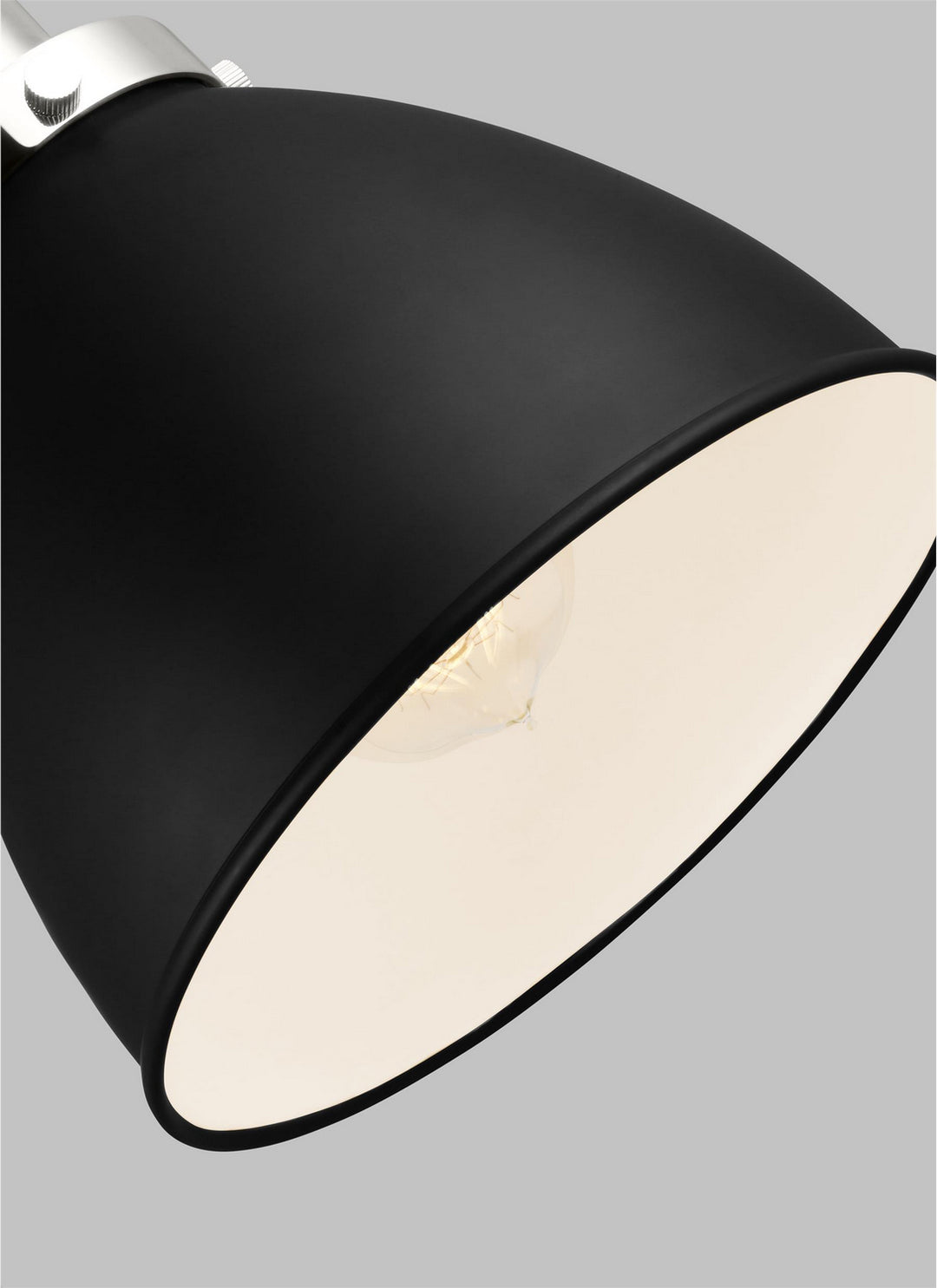 Visual Comfort Studio Canada - CW1161MBKPN - One Light Wall Sconce - Wellfleet - Midnight Black and Polished Nickel
