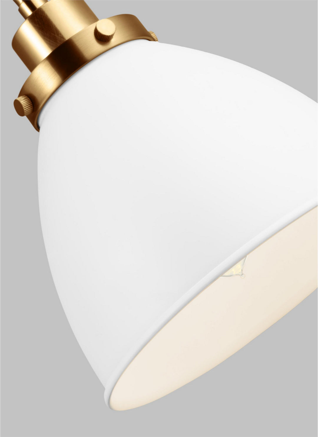 Visual Comfort Studio Canada - CW1161MWTBBS - One Light Wall Sconce - Wellfleet - Matte White and Burnished Brass