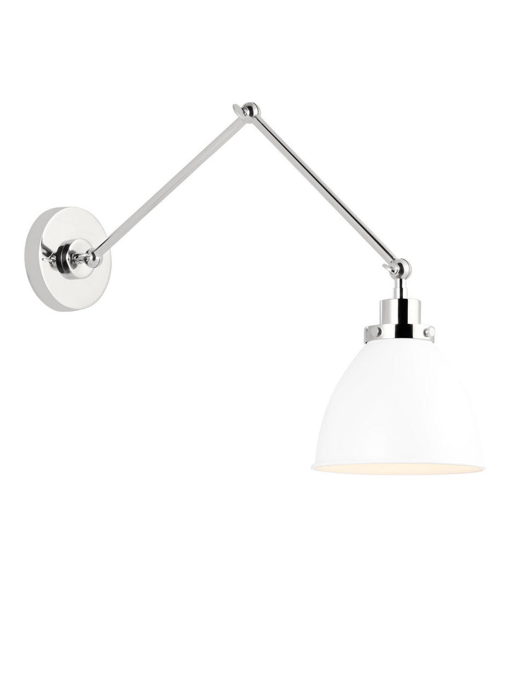Visual Comfort Studio Canada - CW1161MWTPN - One Light Wall Sconce - Wellfleet - Matte White and Polished Nickel