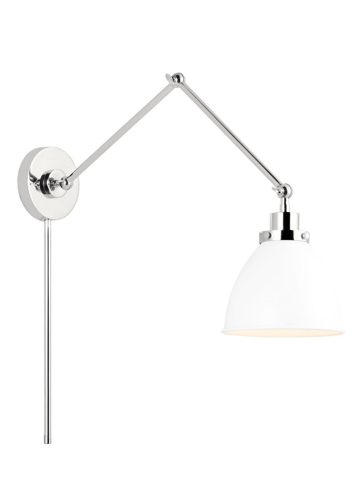 Visual Comfort Studio Canada - CW1161MWTPN - One Light Wall Sconce - Wellfleet - Matte White and Polished Nickel