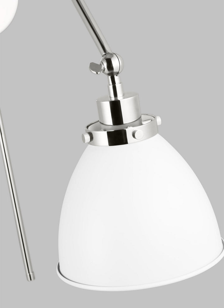 Visual Comfort Studio Canada - CW1161MWTPN - One Light Wall Sconce - Wellfleet - Matte White and Polished Nickel