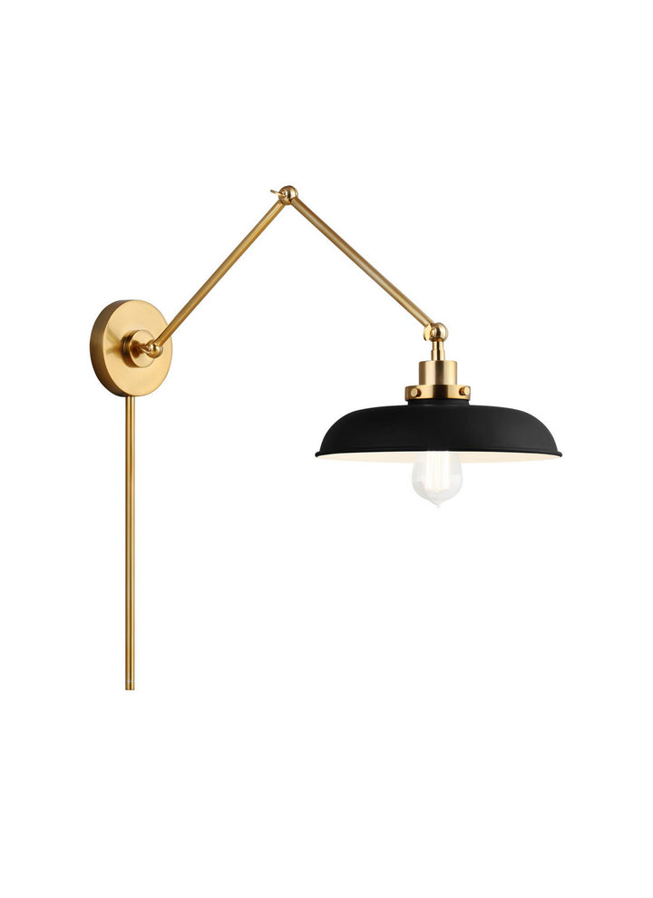 Visual Comfort Studio Canada - CW1171MBKBBS - One Light Wall Sconce - Wellfleet - Midnight Black and Burnished Brass
