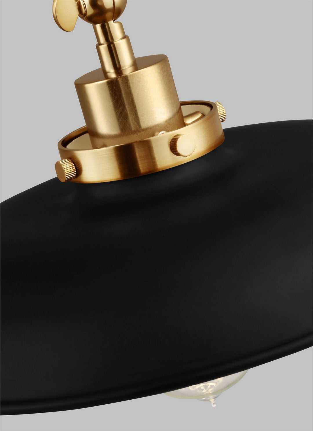 Visual Comfort Studio Canada - CW1171MBKBBS - One Light Wall Sconce - Wellfleet - Midnight Black and Burnished Brass
