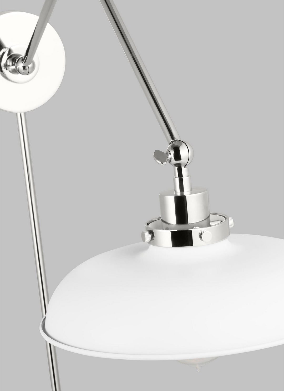 Visual Comfort Studio Canada - CW1171MWTPN - One Light Wall Sconce - Wellfleet - Matte White and Polished Nickel