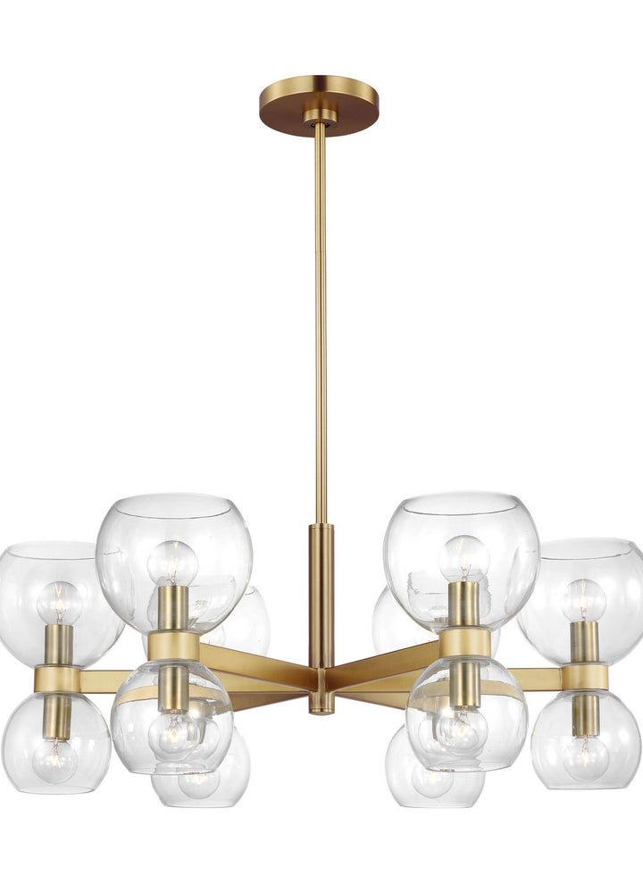 Visual Comfort Studio Canada - KSC10212BBSCG - Six Light Chandelier - Londyn - Burnished Brass with Clear Glass